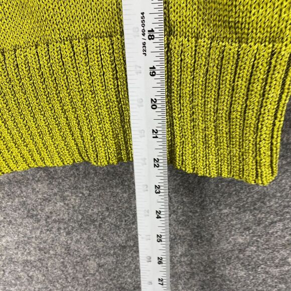 Banana Republic Sweater Pullover Women L Large Green Knit Long Sleeve Crew Neck - Picture 8 of 10
